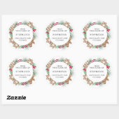 Personalized Christmas Cookie  Ronde Sticker (Vel)