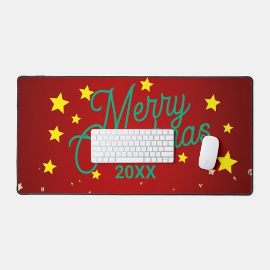 Personalized Christmas Desk Mat (Keyboard & Muis)