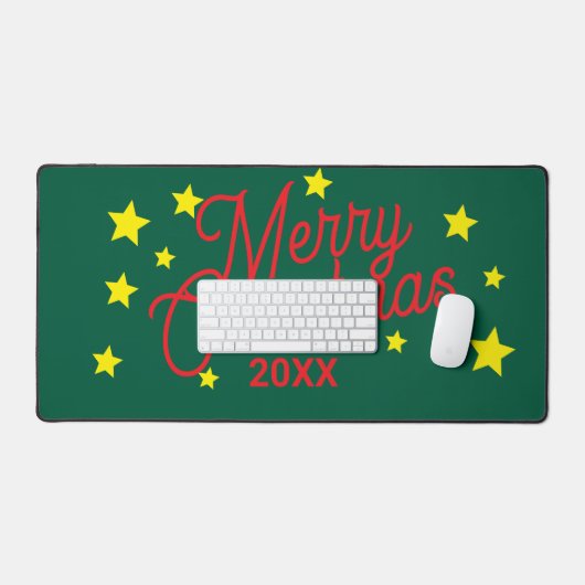 Personalized Christmas Desk Mat (Keyboard & Muis)