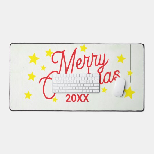 Personalized Christmas Desk Mat (Keyboard & Muis)
