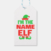Personalized Christmas Elf Cadeaulabel (Voorkant)