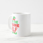 Personalized Christmas Elf Koffiemok (Voorkant links)