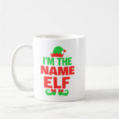 Personalized Christmas Elf Koffiemok (Links)