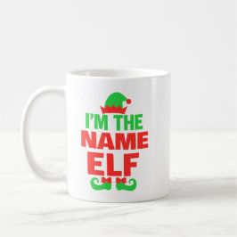 Personalized Christmas Elf Koffiemok