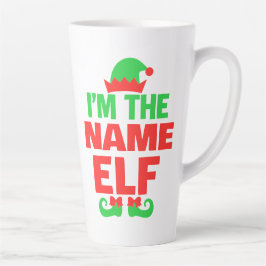 Personalized Christmas Elf Latte Mok