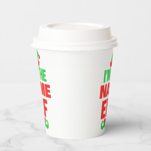 Personalized Christmas Elf Papieren Bekers (Links)