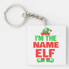 Personalized Christmas Elf Sleutelhanger
