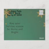 Personalized Christmas Family Photo Postcard Briefkaart (Achterkant)