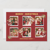Personalized Christmas Flat Holiday Card Feestdagenkaart (Voorkant)