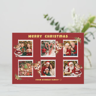 Personalized Christmas Flat Holiday Card Feestdagenkaart