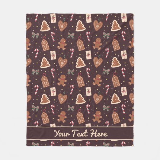 Personalized Christmas Fleece Blanket (Voorkant)