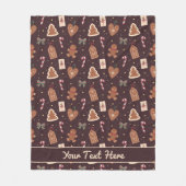 Personalized Christmas Fleece Blanket Deken (Voorkant)