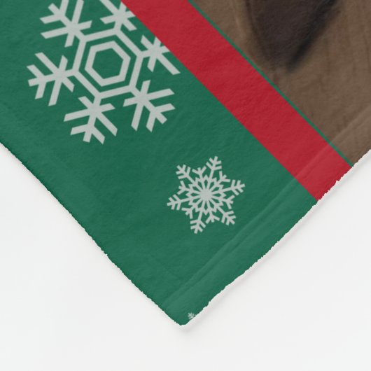 Personalized Christmas Fleece Blanket with Custom (Hoek)