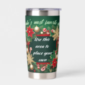 Personalized Christmas Fram On A Geïsoleerde Drinkbeker (Links)