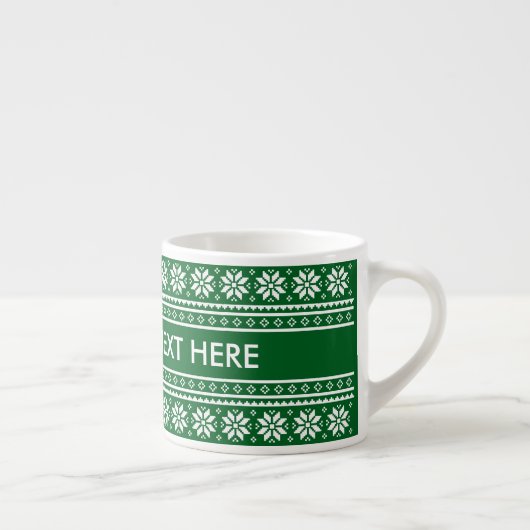Personalized Christmas gift espresso coffee cup Espresso Kop (Rechts)