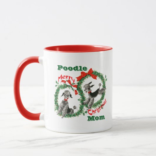 Personalized Christmas Gift for Poodle Dog Owner Mok (Links)