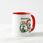 Personalized Christmas Gift for Poodle Dog Owner Mok (Voorkant rechts)