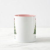 Personalized Christmas Gift -Ribboned Christmas Tr Mok (Midden)