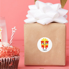 Personalized Christmas Gift Sticker – Custom Name 
