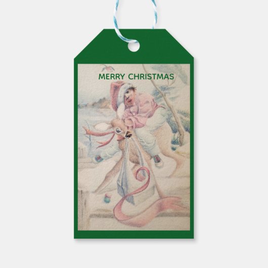 Personalized Christmas Gift Tag Cadeaulabel (Achterkant)