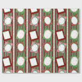 Personalized Christmas Gift Wrap-Scrapbook Cute Cadeaupapier (Vlak)
