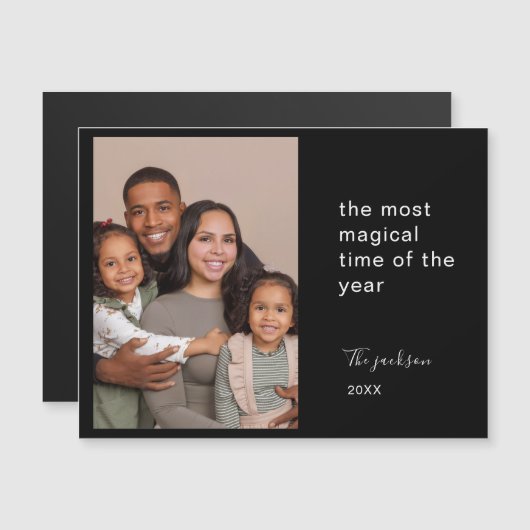 Personalized Christmas Holiday Photo Memory Design (Voorkant / Achterkant)