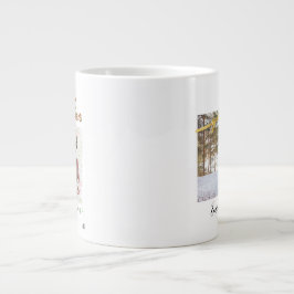 Personalized christmas holiday photo x Mas tee Grote Koffiekop