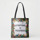 Personalized Christmas In Progress - Tote Bag (Voorkant)