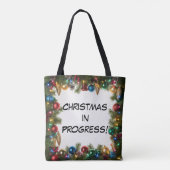 Personalized Christmas In Progress - Tote Bag (Achterkant)