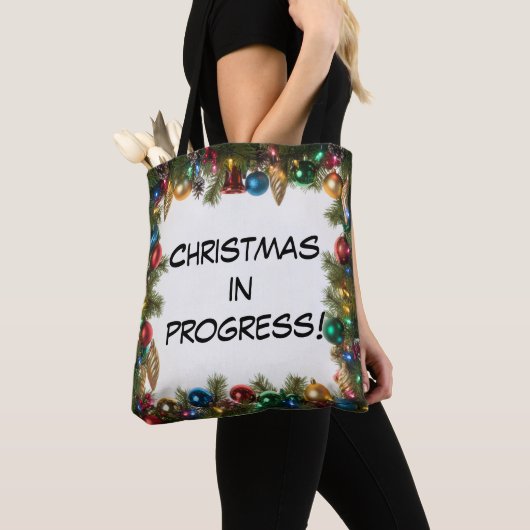 Personalized Christmas In Progress - Tote Bag (Dichtbij)