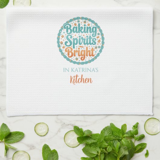 Personalized Christmas Kitchen Towels Theedoek (Gevouwen)