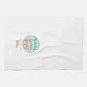 Personalized Christmas Kitchen Towels Theedoek (Horizontaal)
