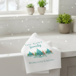 Personalized Christmas Kitchen Towels Theedoek