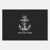 Personalized Christmas Lights Boating Sailing Inpakpapier Vel (Voorkant)