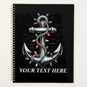 Personalized Christmas Lights Boating Sailing  Planner (Voorkant)