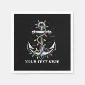 Personalized Christmas Lights Boating Sailing Servet (Voorkant)