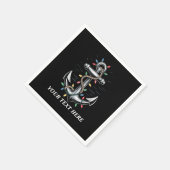 Personalized Christmas Lights Boating Sailing Servet (Hoek)