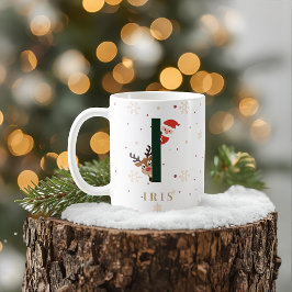 Personalized Christmas Monogram I Mug Koffiemok