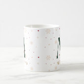 Personalized Christmas Monogram M Mug Koffiemok (Center)