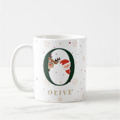 Personalized Christmas Monogram O Mug Koffiemok (Links)