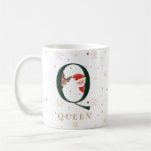 Personalized Christmas Monogram Q Mug Koffiemok (Links)