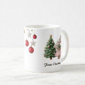 Personalized Christmas Mug Custom Name Holiday Cup Koffiemok (Voorkant rechts)