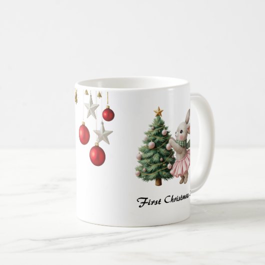Personalized Christmas Mug Custom Name Holiday Cup Koffiemok (Voorkant rechts)