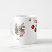 Personalized Christmas Mug Custom Name Holiday Cup Koffiemok (Voorkant links)