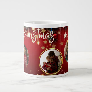 Personalized Christmas Mug Merry Christmas Photo Grote Koffiekop