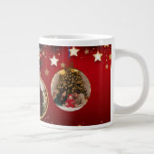 Personalized Christmas Mug Merry Christmas Photo Grote Koffiekop (Rechts)