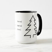 Personalized Christmas Mug – Season’s Greetings Mok (Voorkant rechts)