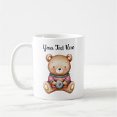 Personalized Christmas Mug With A Cute Teddy Bear Koffiemok (Links)