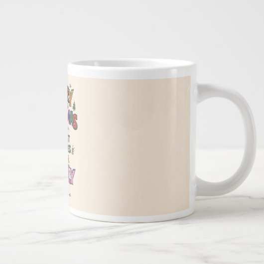 Personalized  christmas mugs red simple modern  grote koffiekop (Rechts)