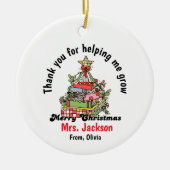 Personalized Christmas Ornament for Teacher (Voorkant)